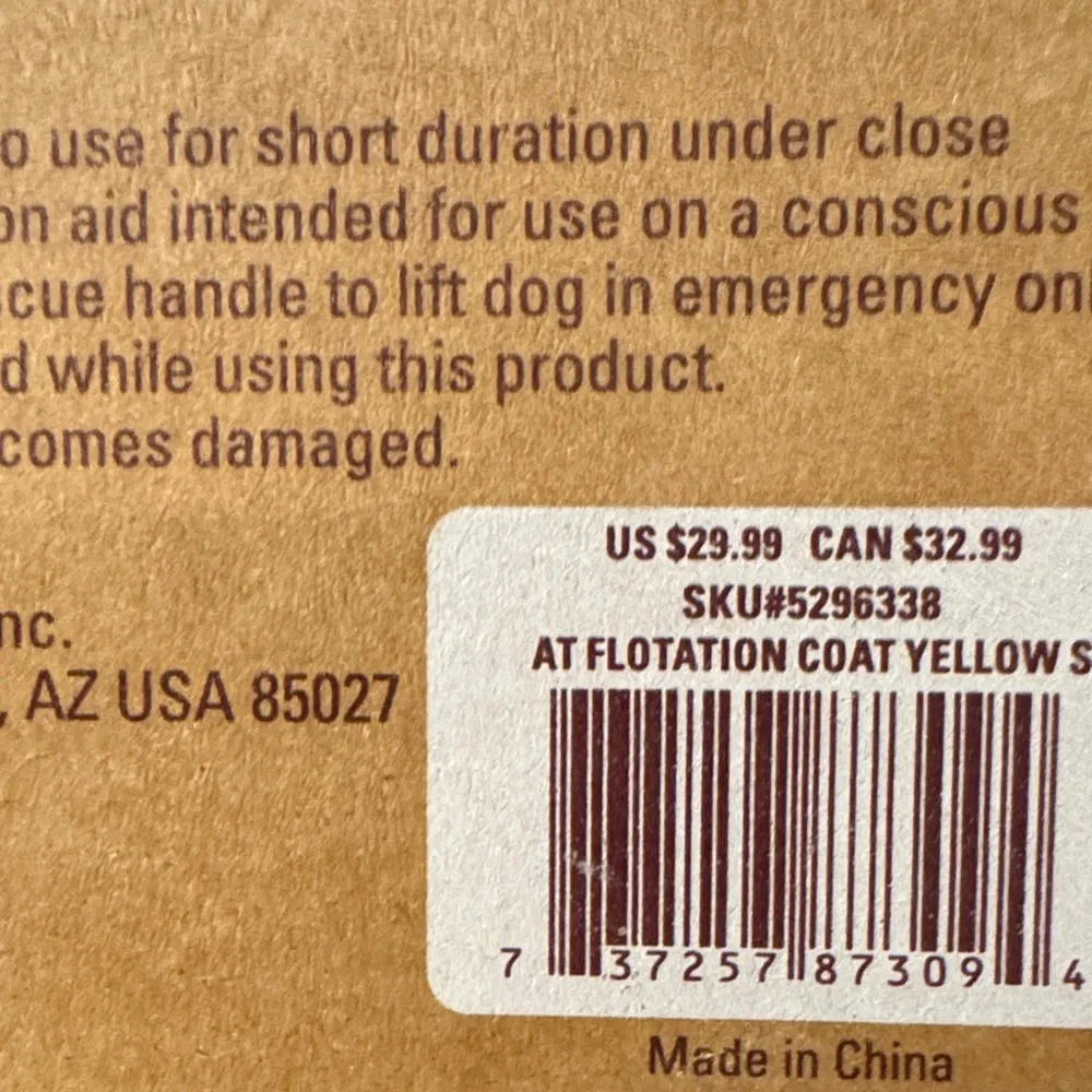 Arcadia Dog Flotation Aid - Neon Yellow and Black